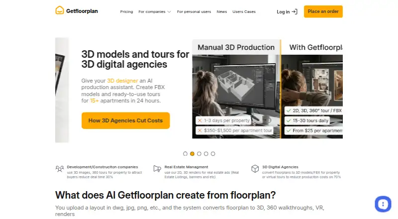Getfloorplan's own site