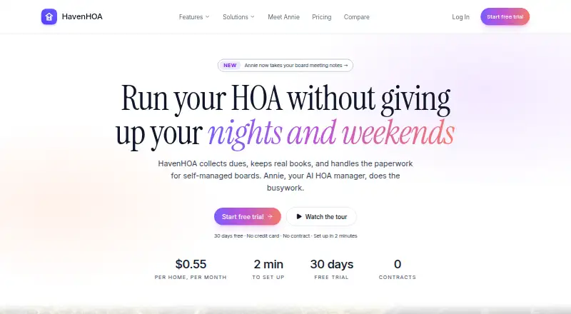 HavenHOA's own site