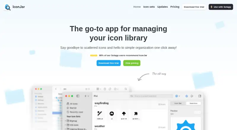 IconJar's own site