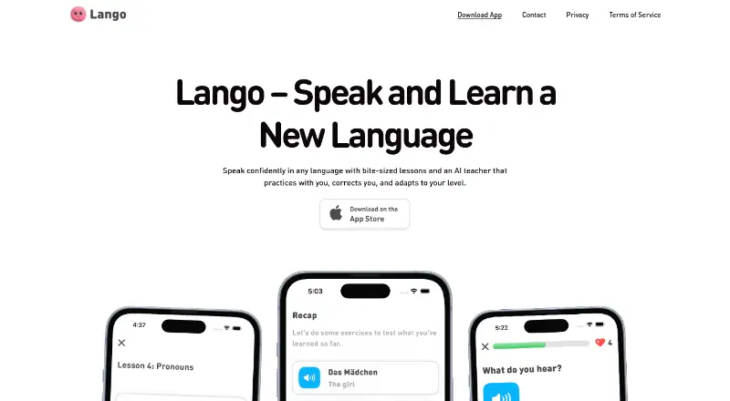 Lango's own site