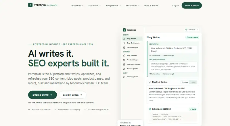 Perennial's own site