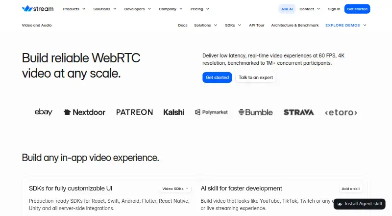 Stream Video's own site