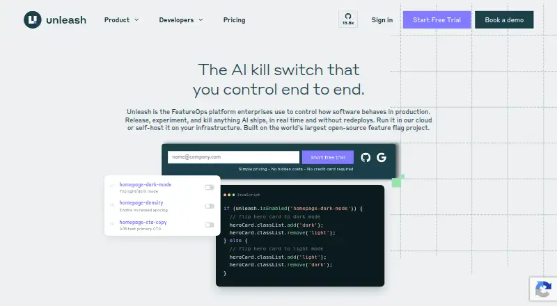 Unleash's own site