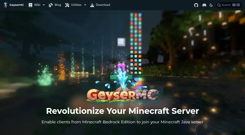Geyser's own site