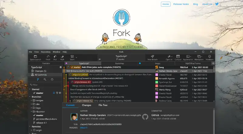 Fork's own site