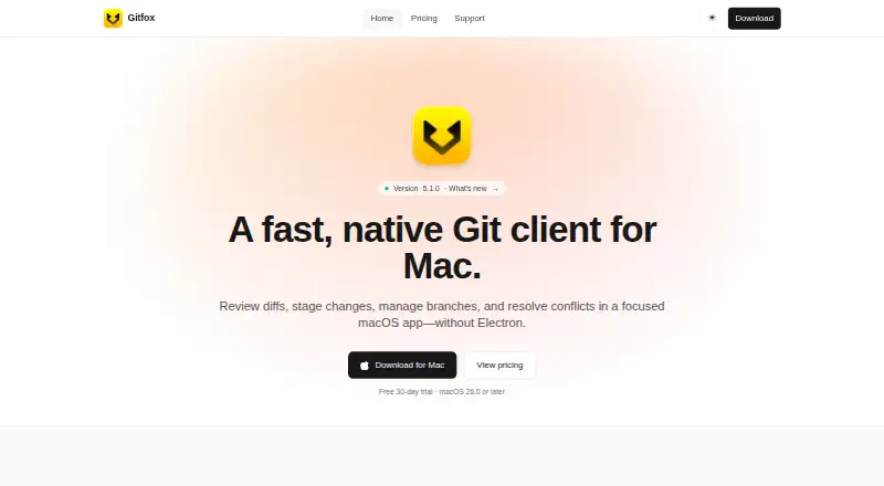Gitfox's own site