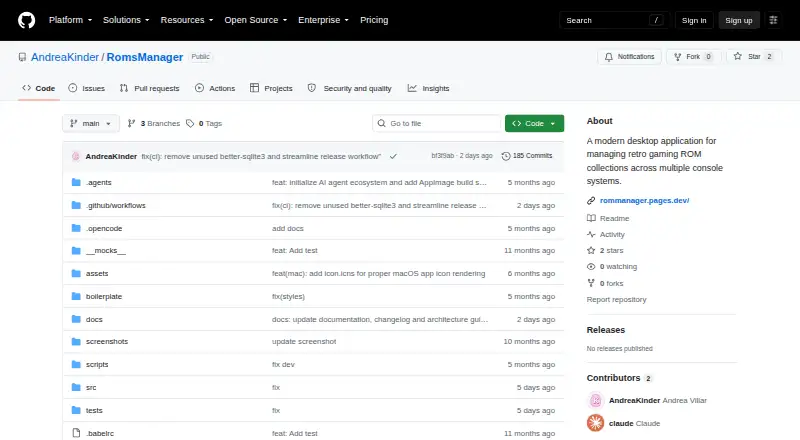 RomsManager's own site