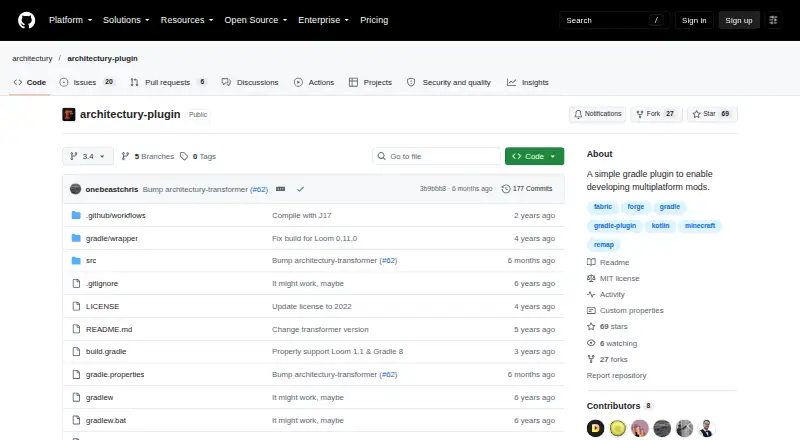 Architectury Plugin's own site