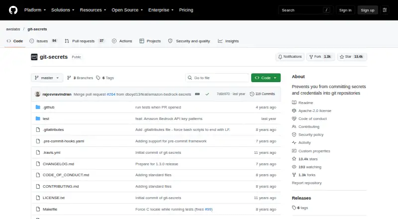 git-secrets's own site
