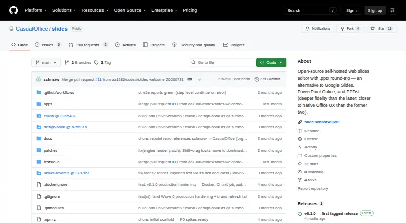 Casual Slides's own site