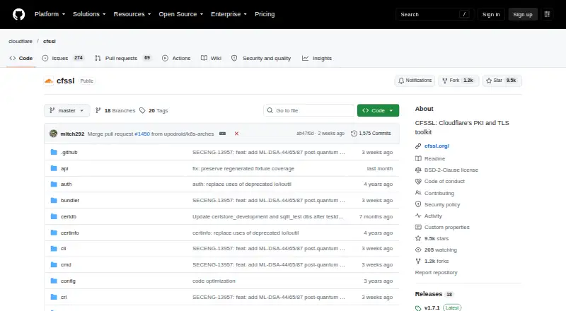 CFSSL's own site