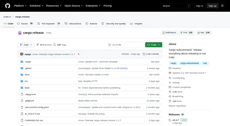 cargo-release's own site