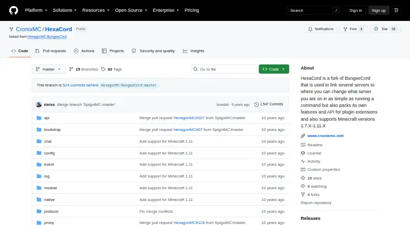 HexaCord's own site