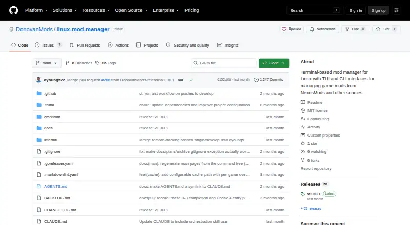 Linux Mod Manager's own site
