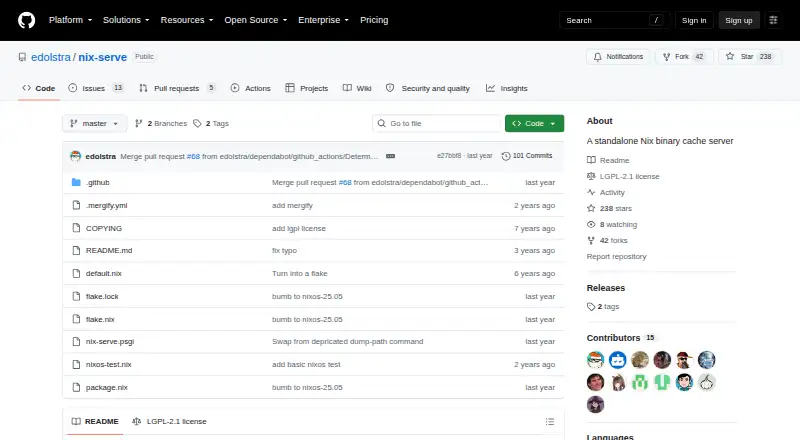 nix-serve's own site