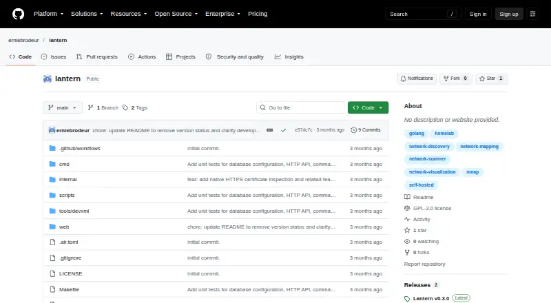 Lantern's own site