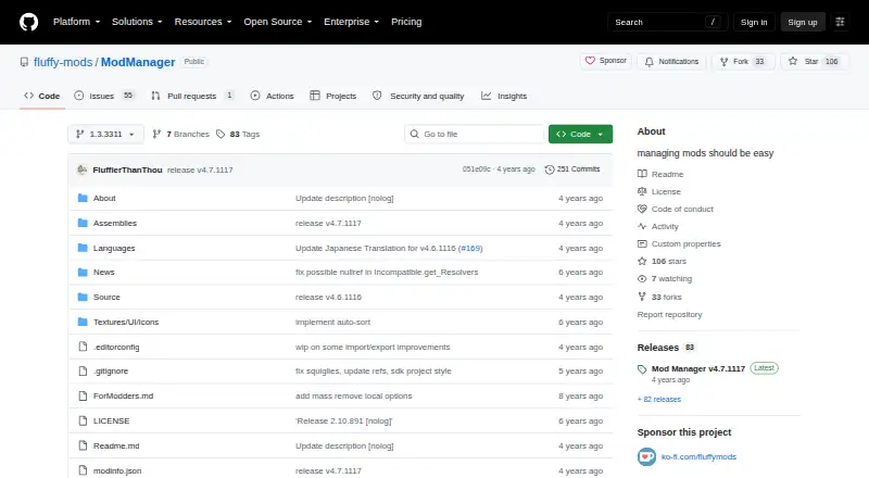 Fluffy Mod Manager's own site