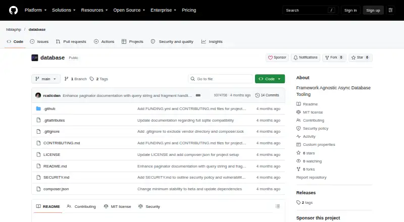 Hibla Query Builder's own site