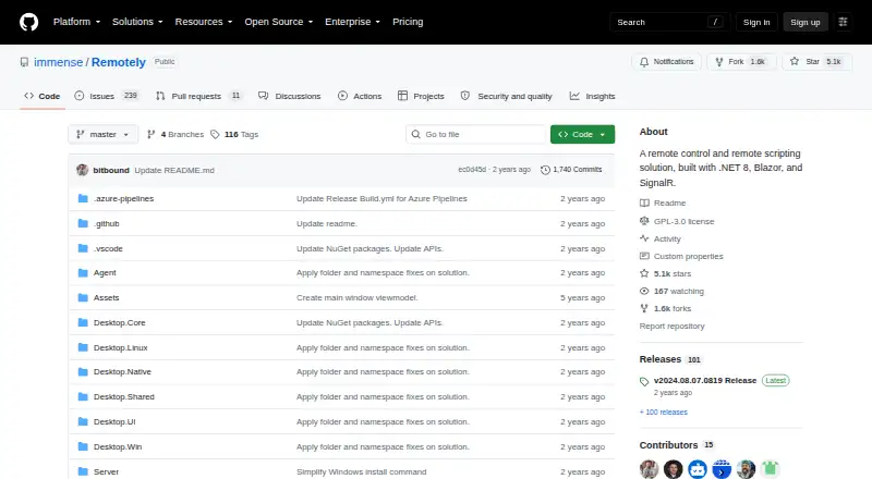 Remotely's own site