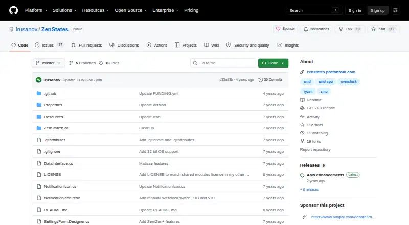 ZenStates's own site
