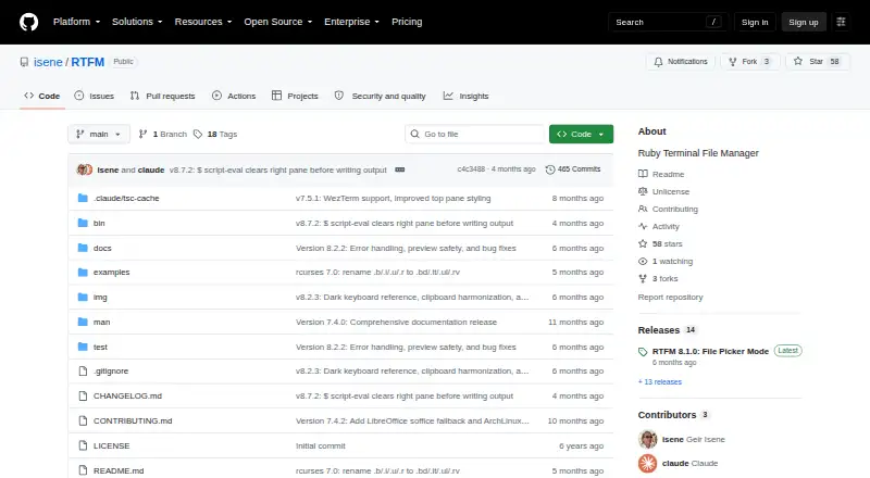 RTFM's own site