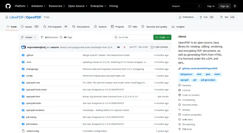 OpenPDF's own site