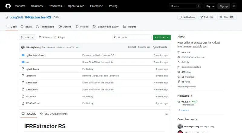 IFRExtractor-RS's own site