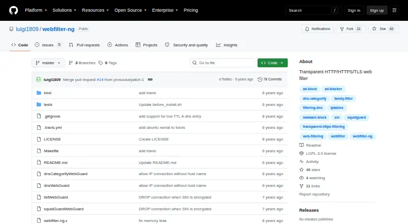 webfilter-ng's own site