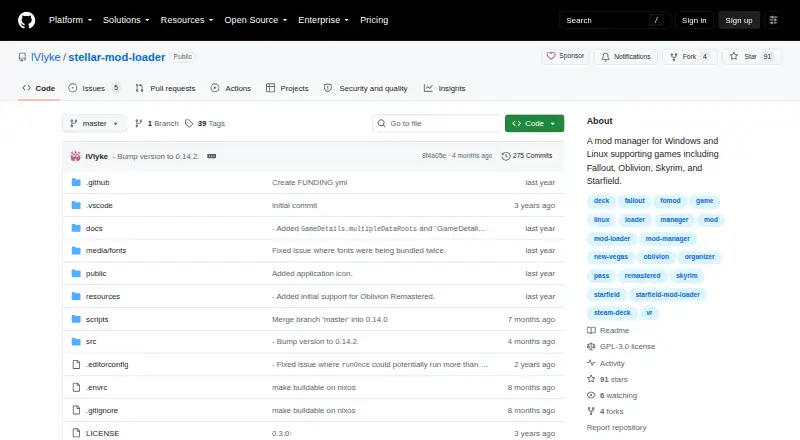 Stellar Mod Loader's own site