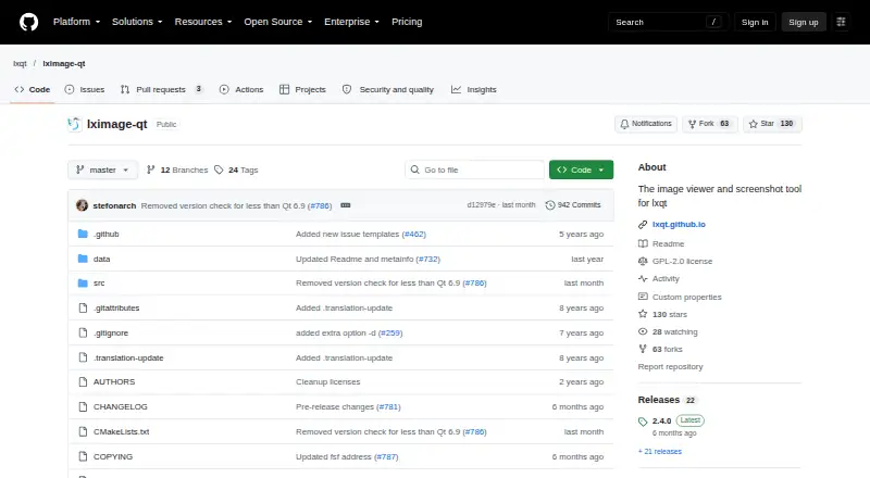 LxImage-Qt's own site