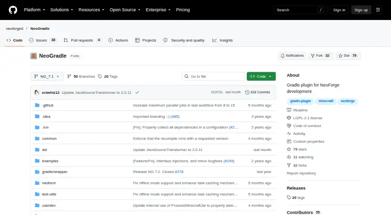NeoGradle's own site