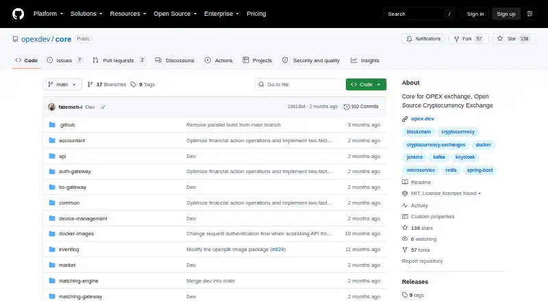 OPEX Core's own site