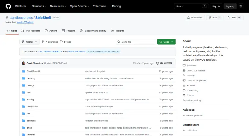 SbieShell's own site