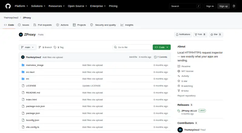 ZProxy's own site