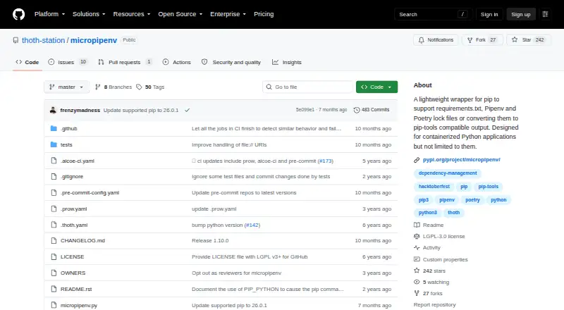 micropipenv's own site
