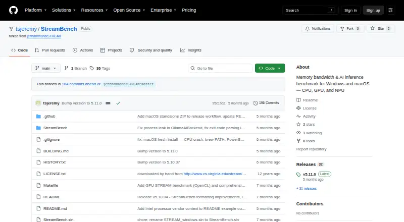 StreamBench's own site