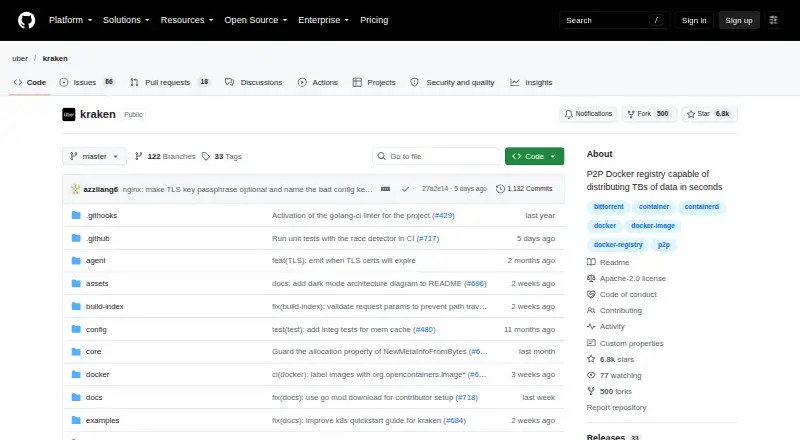 Kraken's own site