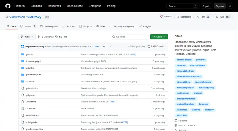 ViaProxy's own site
