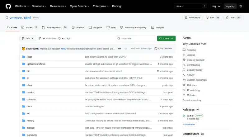 tdnf's own site
