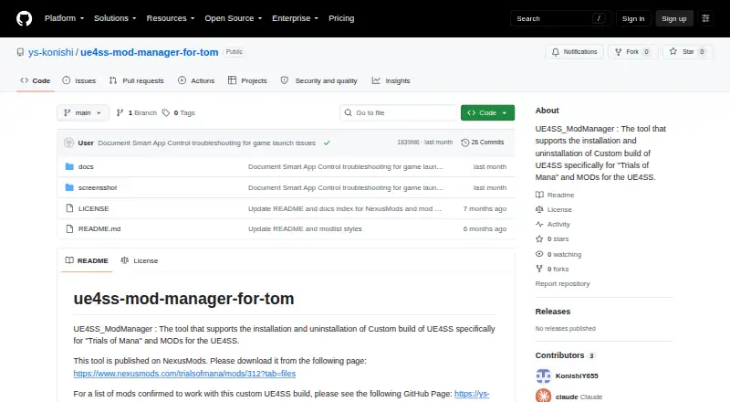 UE4SS Mod Manager for TOM's own site