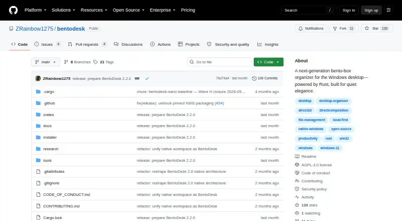 BentoDesk's own site