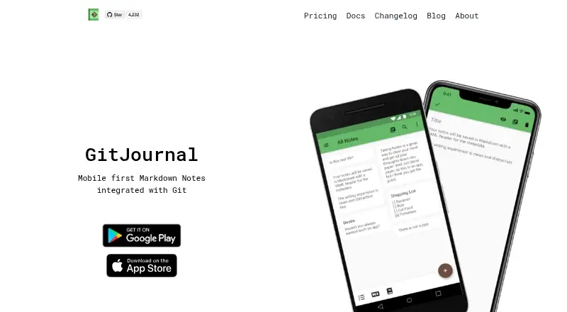 GitJournal's own site