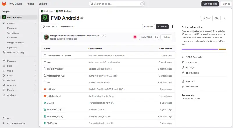 FMD (FindMyDevice)'s own site