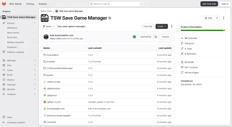 TSW Save Game Manager's own site