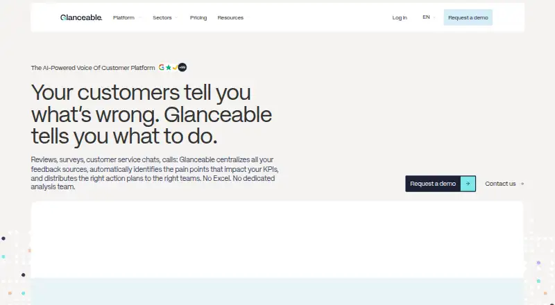 Glanceable's own site
