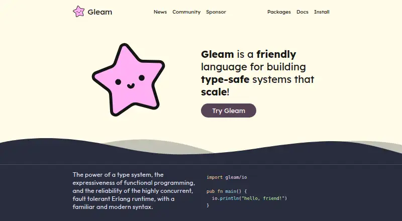 Gleam's own site