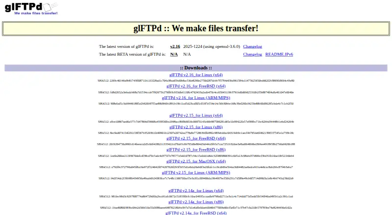 glFTPd's own site