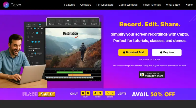 Capto's own site