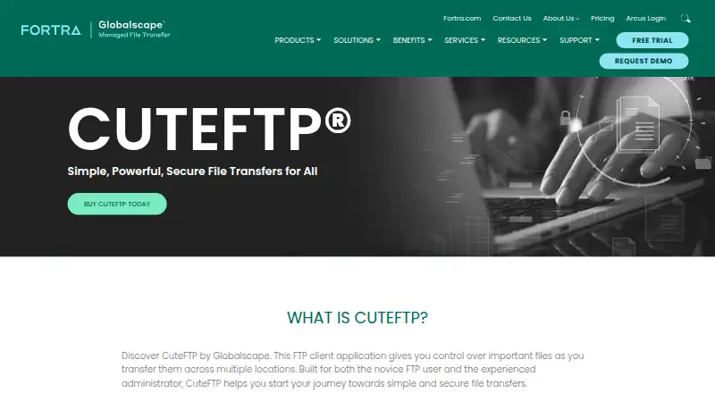 CuteFTP's own site