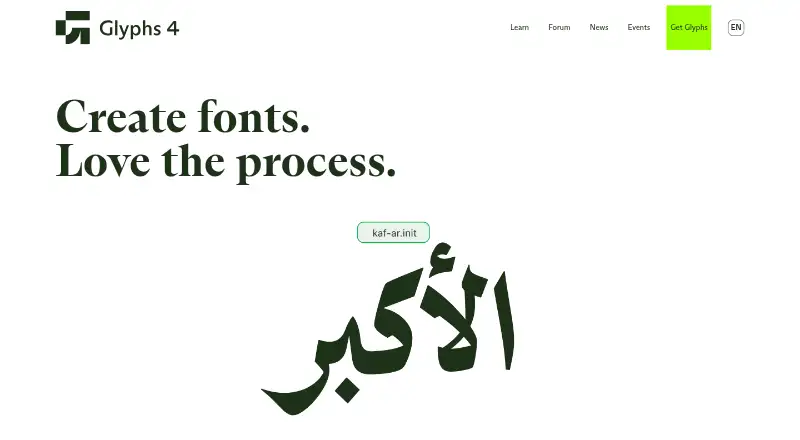 Glyphs's own site
